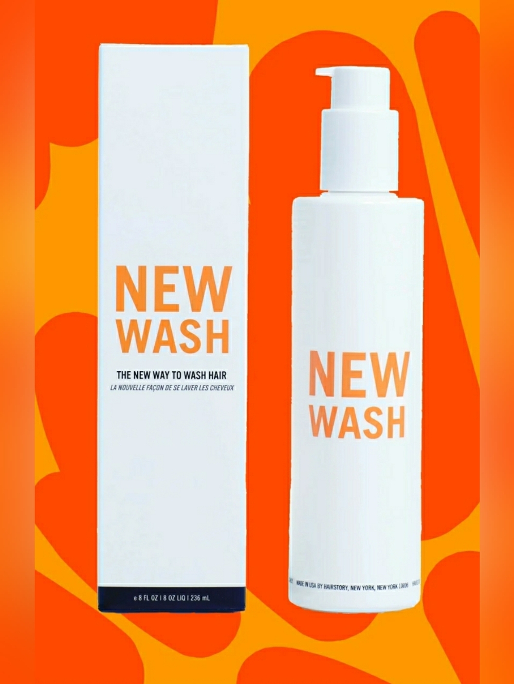 New Wash Hairstory shampoo 8 oz Made USA